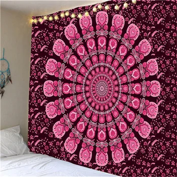 Mandala Stor Gobelin Udsmykning Til Væggen Hænger Soveværelse Hængende tøj Dekorative Klud Home Decor Gobelin Valentine ' s Day Gave 6553