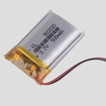500mah-batteri 3,7 v 902030 PLIB-polymer lithium-ion / Li-ion batteri til gps, mp3-mp4 mp5 dvd-bluetooth højttaler navigator 893