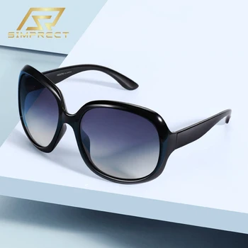 SIMPRECT 2021 Polariserede Solbriller Kvinder Fashion Square Overdimensionerede Solbriller Retro Førerens Sol Briller Vintage Nuancer Til Kvinder