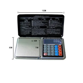 Multifunktions-Beregningen Skala Mini-LCD-Digital Lomme Skala 100/200/300/500/1000g på 0,01/0,1 g Smykker Skalaer Vægt Balance
