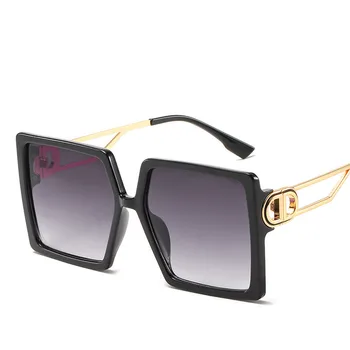 Luksus Mærke Solbriller Til Kvinder 2021 Trend Designer Overdimensionerede Solbrille Kvindelige Populære Retro solbriller Nuancer Til Kvinder UV400