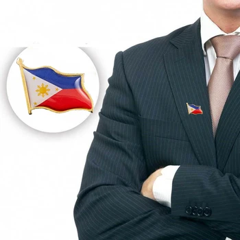 5PCS Filippinerne Flag Broche Nationale Logo Badge Uafgjort Rygsæk Revers Pin Smykker Dekoration
