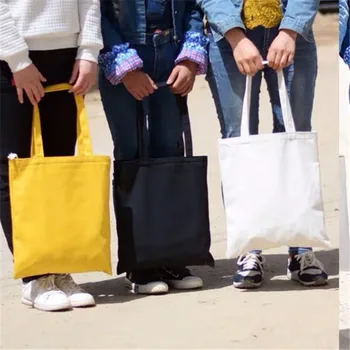 Stor Kapacitet Genbruges Lærred Poser For Kvinder, Rejser, Shopping skuldertaske Tote Taske Taske Casual Sammenklappelig холщовая сумка 20#44