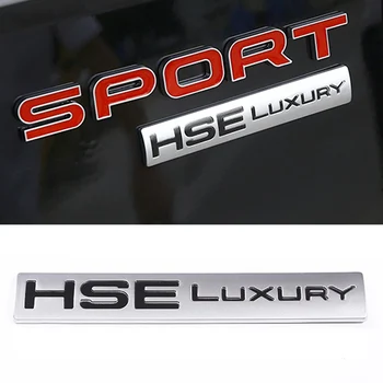 HSE Luksus Bil Badge Emblem Decal Black Chrome for Land Rover Discovery sport bil bageste hale mærkat
