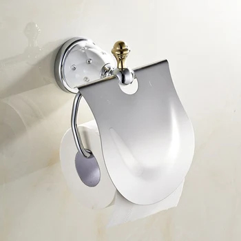 Moderne Messing Sølv Badeværelse Tilbehør Sæt Diamond& Stjernede Moderne Krystal Badeværelse Tilbehør Sæt