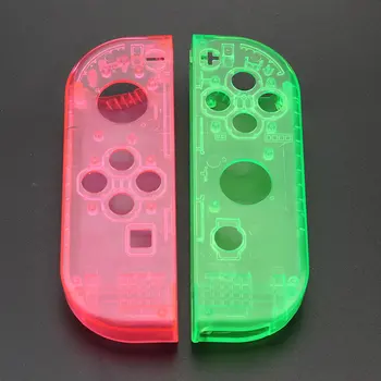 JCD Boliger Shell Case Cover Til Nintendo Skifte NS NX Glæde-Con Controller Gennemsigtig Rød Blå Udskiftning Beskyttelse Sager