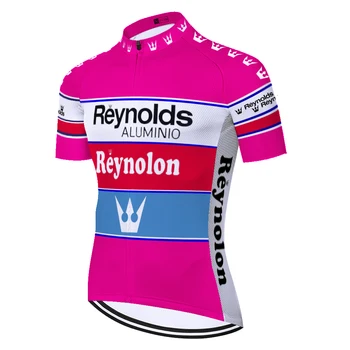 Klassisk Reynolds camisa ciclismo sommeren hurtig tør åndbar cykel trøje korte ærmer mænd maillot cyclisme homme 10113
