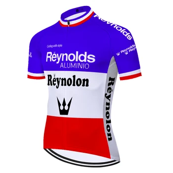 Klassisk Reynolds camisa ciclismo sommeren hurtig tør åndbar cykel trøje korte ærmer mænd maillot cyclisme homme