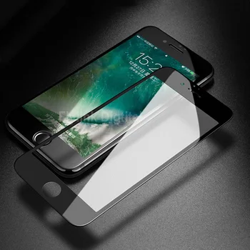 5D Hærdet Glas Til iPhone 6 6S Fuld Dækning Kant Skærm Protektor Anti-Shatter Film Til iPhone 6 6s 7 8 Plus Beskyttelse Glas