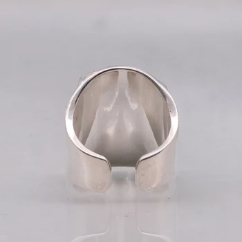 SOQMO Ægte 925 Sterling Sølv Vintage Kraniet Åbne Ringe til Mænd Gave Thai Sølv Smykker Punk Cool Ring Anillo SQM186