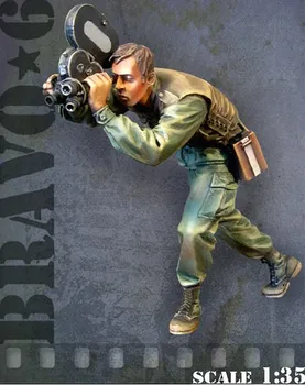 Skala 1/35 Vietnam-Krigen US Army war korrespondent miniaturer Resin Model Kit figur Gratis Fragt