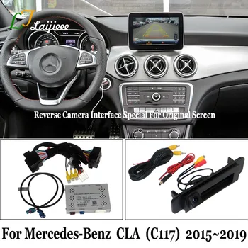 Omvendt Kamera Kit Til Mercedes Benz CLA C117~2019 / HD Rear View Backup Parkering Kamera Med Dekoder Opdatering Oprindelige Skærm