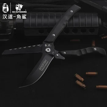 HX UDENDØRS overlevelse kniv multifunktionelle saks dual-purpose D2 blade høj hårdhed kniv jagt Knive håndværktøj 10210