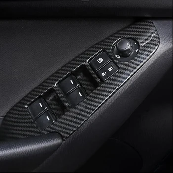 ABS Chrome For Mazda 3 Axela 2017 2018 Tilbehør til Bil, Dør, Vindue, Glas Lift Control Switch Panel Dækker Trim Styling