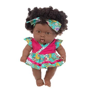 30/35CM Amerikanske Genfødt Sort Baby Doll Badekar Spille i Fuld Silikone Vinyl Baby Dukker Naturtro Nyfødte Baby Doll Toy Boy ' s Pige Gaver