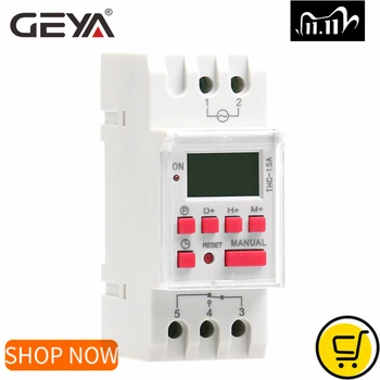 GEYA THC-15 Digital kontaktur Ugentlige Programmerbare Timere 16A 12V 24V 110V 220V 240V Timere