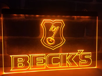 LE029 - Beck ' s Becks Øl Tilmelde Bar LED Neon Lys Tegn home decor håndværk