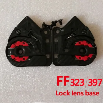 1 par for LS2 FF323/397 12k carbon fiber motorcykel hjelm, visir base er egnet til LS2 FF323/397 full face hjelme linse mounts