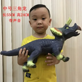 2021 65cm Dinosaur Plast Model Tyrannosaurus Rex Raptor Verden Park Dinosaur Model Underholdning for Børnene Interaktivt Legetøj