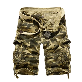 Fragt mænd casual shorts Camouflage Løs Cargo Shorts Mænd til at Køle om Sommeren Militære Camo Korte Bukser til Mænd Cargo Shorts