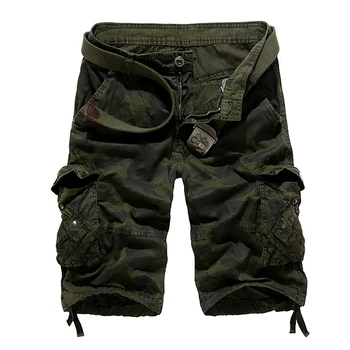 Fragt mænd casual shorts Camouflage Løs Cargo Shorts Mænd til at Køle om Sommeren Militære Camo Korte Bukser til Mænd Cargo Shorts