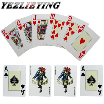 Texas Holdem spillekort plast vandtæt Frosting Poker Card 2.48*3.46 tommer Pokerstar brætspil
