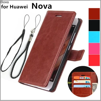 For Huawei Nova/Nova Plus-kortholderen sagen for Huawei Nova 2/Nova 2 Plus læder telefonen tilfælde ultra tynd tegnebog flip cover