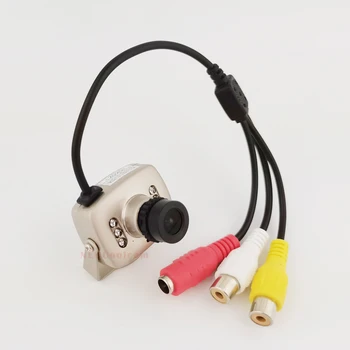 NEOCoolcam 4stk Super Mini Metal 700TVL CMOS Farve Analog Kamera 940nm IR Night Vision Video Audio Kamera med 3.6 mm Linse