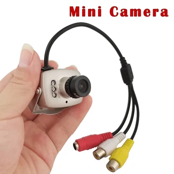 NEOCoolcam 4stk Super Mini Metal 700TVL CMOS Farve Analog Kamera 940nm IR Night Vision Video Audio Kamera med 3.6 mm Linse