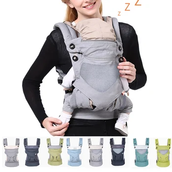 Ergonomisk bæresele Kvinder Multi-funktionelle Fire Position Spædbarn Nyfødte Baby Carrier 360 Kølig Luft Spædbarn Åndbar Rygsæk