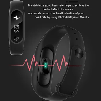 Bluetooth-Fitness Tracker Se Sport Armbånd Pulsmåler, Skridttæller Smart Armbånd Armbånd Kører Fitness Udstyr