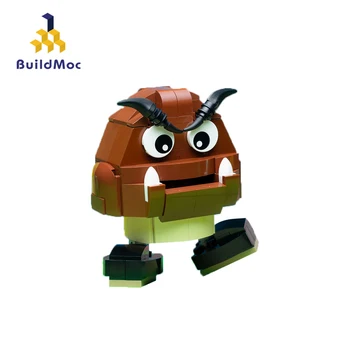 BuildMoc Skaberen Ideer Goomba Tal Kids Legetøj, Byggeklodser, Klassiske Spil Super Mushroom Blokke Pædagogisk Legetøj For Børn