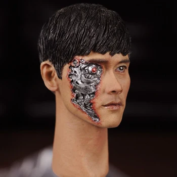 Lee Byung Hun Terminator Genisys T-1000 Bekæmpe Skader 16-3 KUMIK 1/6 Mandlige Hoved Skulptur Model 12 