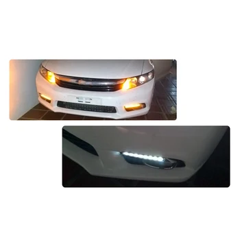 SUNKIA DRL LED Kørelys For Honda Civic 2011-Med Gul Farve Dreje Signal Lampe 12V Dagen Lys