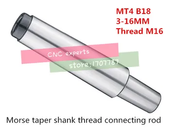 2STK Tilspidsning skaft tråd link håndtaget MT2/MT3/MT4 3-16(B18) og 0,5-16mm Mellemstore nøglefri borepatron closefisted borepatron
