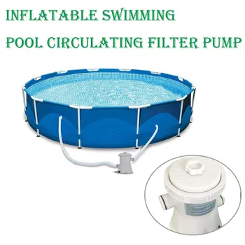 El-Filter Pumpe Oppustelige Swimmingpool Cirkulerende Filter Pumpe Aftagelige Filter Element Husstand Pool Cleaner