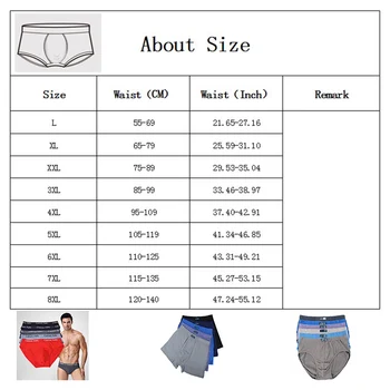 10STK/Masse Mænd er Sexede Modal Underwear Trusser Korte Underbukser Størrelse L-XXL 3XL 4XL 5XL Sæt Trusser
