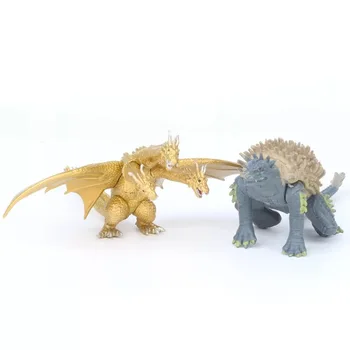 8stk/set BANDAI 8cm Q Ny Godzilla King Ghidorah Maskine Triceratops Dinosaurer PVC Børn Gave Action Figur Collectible Model Toy