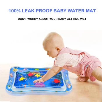 Baby Vand Mat Spædbarn Legetøj, Oppustelige Spil Mat for 3 6 9 Måneder Dreng Pige PVC Vand Mat Pad NSV775