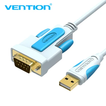 Vention USB til DB9 RS232 Seriel Kabel-Adapter, USB-COM-Port DB9-Polet RS232 Kabel for Windows 7 8 10 XP, Mac OS X Printeren LED POS 2m
