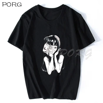 Tomie Junji Ito T-Shirt Mænd Unisex Tegneserie Design Mænd T-Shirt Homme Sommer T-Shirt Med Korte Ærmer Vintage Japansk Anime-Shirt