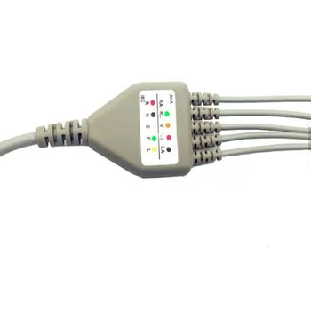 Kompatibel med Philips/HP 12Pin MP20/30/VM6 Patienten Overvåge EKG-Kabel Ét Stykke 5 Emner, EKG-Kabel leadwires Klip Ende AHA.TPU