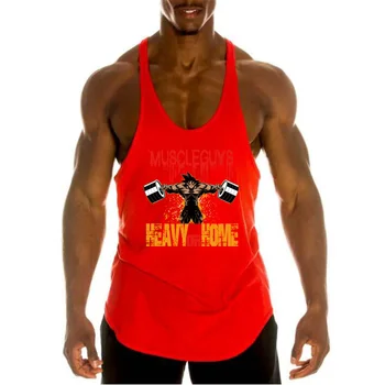 Workout Sports Shirt Brand Gym Herre Back Tank Top Vest Muskel Mode Ærmeløs Stringer Tøj Bodybuilding Trænings-Og Sportstrøjer