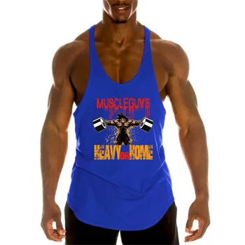 Workout Sports Shirt Brand Gym Herre Back Tank Top Vest Muskel Mode Ærmeløs Stringer Tøj Bodybuilding Trænings-Og Sportstrøjer