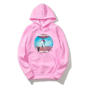 Hot Salg Streetwear Hættetrøjer Harry Styles Hoodie Pink Tøj, Mænd/Kvinder, Vinter Pullover FIN LINJE Harajuku Sweatshirt