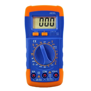 Professionel Håndholdt A830L LCD-Display Voltmeter Amperemeter Ohmmeter Kapacitans Meter Temperatur Tester Digital Multimeter