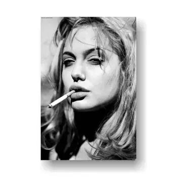 Søde Sexede Angelina Jolie Bar Væg Kunst Maleri kvalitet, Kunst-Indretning plakater