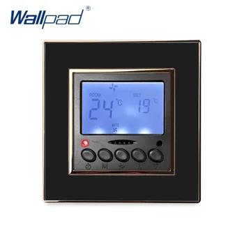 Hotel Temperatur Kontrol Skifte klimaanlægget Vandvarmer DC12V RS 485 MODBUS Wallpad Luksus Akryl Panel 1082