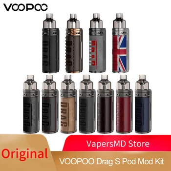 VOOPOO TRÆKKE S 60W Pod Mod Vape Kit med 2500mAh Batteri-og PnP-VM5 Spole & 4,5 ml Patron E Cigaret Pod VS Vinci X