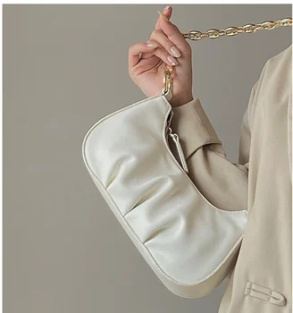 Fashion kvinder messenger taske baguette kvindelige lille pose pu læder enkelt skulder lille søde taske koi812